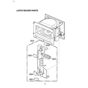 Section 5 Diagram and Parts List for LRMM1430SW AWHELGA LG Microwave Oven Combo