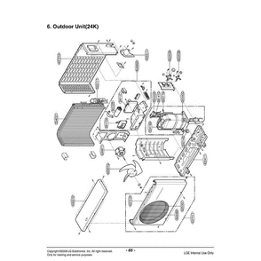 Section 2 Diagram and Parts List for TS-K2430HL AMB6TFC LG Air Conditioner