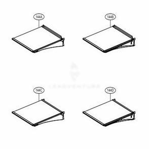 Shelf Parts Diagram and Parts List for URNTS3106N AGRCNA1 LG Refrigerator