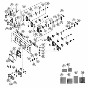 Controller Parts Diagram and Parts List for SKSDR360SIS ASTLSGN LG Range