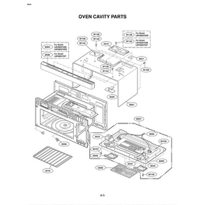 Section 6 Diagram and Parts List for LMVM2075SW AWHELGA LG Microwave Oven Combo