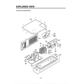 Section 1 Diagram and Parts List for LRSPC2661T ATICLGA LG Refrigerator