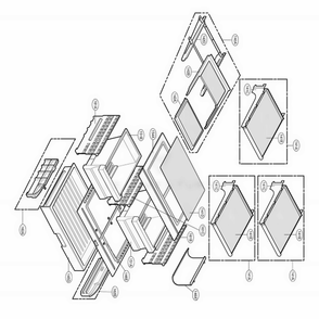 Refrigerator Parts Diagram and Parts List for 79779 AWB2SER LG Refrigerator