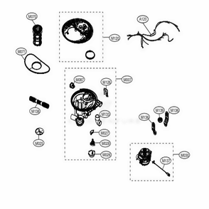 Sump Assembly Diagram and Parts List for 14305 ASSESEU LG Dishwasher