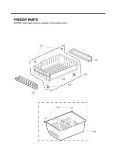 Freezer Parts Diagram and Parts List for LFX25974SW 04 LG Refrigerator