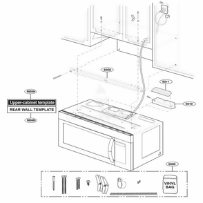 Part Location Diagram of 3861W2A006K LG KIT ASSEMBLY