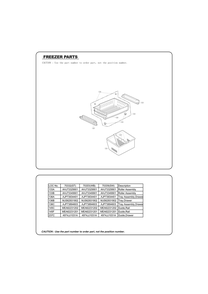 Freezer Parts Diagram and Parts List for GC-J258GSXL ASTCSE0 LG Refrigerator
