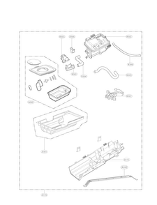 Guide Assembly Parts Diagram and Parts List for DLEX5680W  LG Dryer