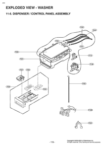 Diagram 6 Diagram and Parts List for W3S1CVU2EVS ABLEUUS LG Washer