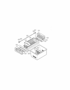 Freezer Parts Diagram and Parts List for 79572034111  Kenmore Refrigerator