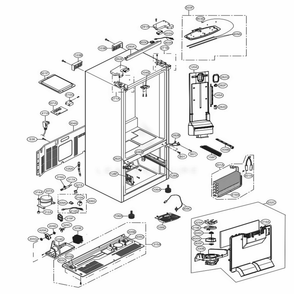 Part Location Diagram of EBR64730407 LG PCB ASSEMBLY,SUB