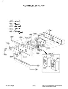 Controller Parts Diagram and Parts List for LB3642SP AB6LSTD LG Range