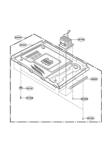 Base Plate Parts Diagram and Parts List for MA-1011W  LG Microwave