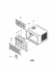 Part Location Diagram of 3091A10064B LG CABINET ASSEMBLY,SIN