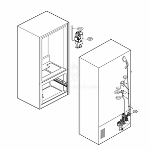 Valve And Water Tube Parts Diagram and Parts List for LMWS27626S ASTCNA2 LG Refrigerator