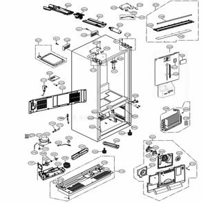 Part Location Diagram of EBR86093717 LG PCB ASSEMBLY,MAIN