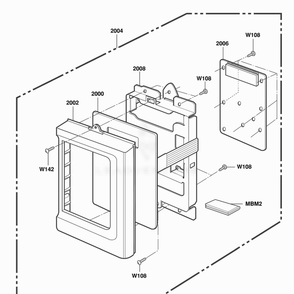 Controller Parts Diagram and Parts List for DOTRC11B ABKEDOM LG Wall Oven