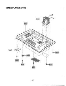 Microwave Complete Page 7 Diagram and Parts List for MA-972MW  LG Microwave