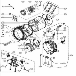 Part Location Diagram of MDS63834701 LG GASKET