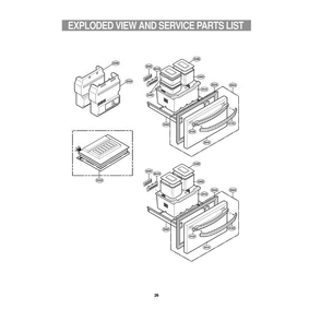 Section 2 Diagram and Parts List for GR-K09S AWSCGCR LG Refrigerator