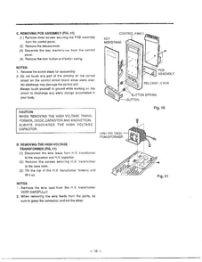 Disassembly/parts Procedure Page 2 Diagram and Parts List for MA-1554M  LG Microwave