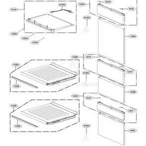 Part Location Diagram of 5006JA3123B LG CAP,DUCT