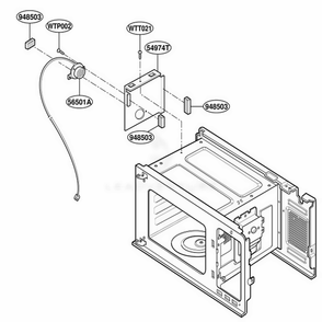 Sensor Parts Diagram and Parts List for YKCMS135HBL BKEKAC LG Range
