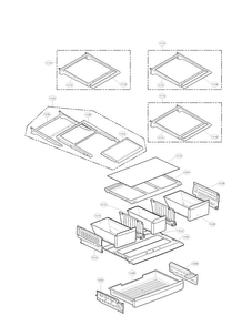 Refrigerator Parts Diagram and Parts List for LMX28988ST 00 LG Refrigerator