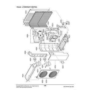 Section Diagram and Parts List for LFU480CE ANWAEUS LG Air Conditioner