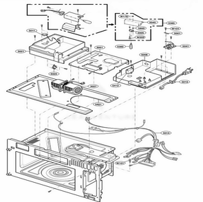 Interior Parts 2 Diagram and Parts List for JVM1790SK ASBEGEU LG Range