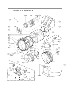 Part Location Diagram of EAU61383503 Whirlpool Washer Circulation Pump Motor