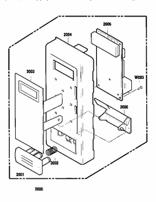Control Panel Diagram and Parts List for 7218954690  Kenmore Microwave