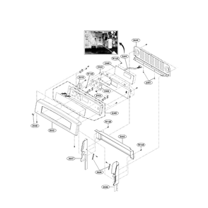 Contoller Diagram and Parts List for LRE30451ST 00 LG Range