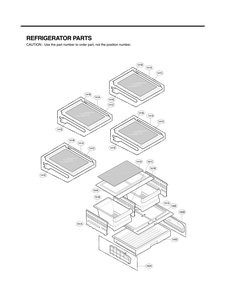 Refrigerator Parts Diagram and Parts List for GC-L258VSSD ASTCNA3 LG Refrigerator