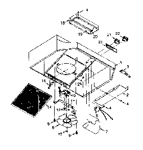Range Hood Diagram and Parts List for 2335137813  Kenmore Range Hood