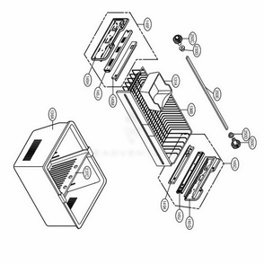 Freezer Parts Diagram and Parts List for 79759 AWB5SER LG Refrigerator