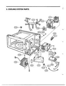 Complete Microwave Assembly Page 4 Diagram and Parts List for MA-860M  LG Microwave