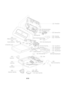 Part Location Diagram of AFG73249701 LG LID ASSEMBLY