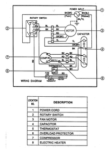 Wiring Diagram Diagram and Parts List for HBLG12H  LG Air Conditioner