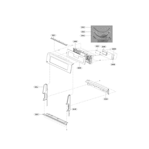 Controller Diagram and Parts List for LRG4115ST 00 LG Range