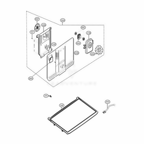 Freezer Parts Diagram and Parts List for LTCS20020W ASWCNA0 LG Refrigerator