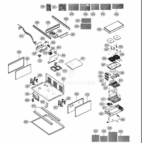 Cooktop Parts 1 Diagram and Parts List for SKSRT360SIS ASTESGN LG Range