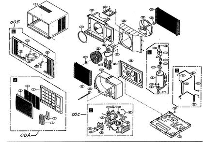 Part Location Diagram of 5416A20012B LG COMPRESSOR