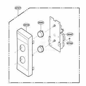 Controller Parts Diagram and Parts List for SBM6500B CBKEGSE LG Wall Oven