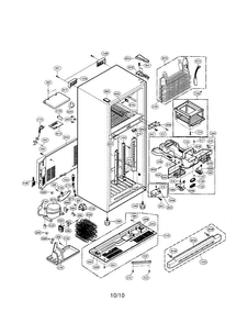 Part Location Diagram of 4995JJ1003A LG CASE ASSEMBLY,CONTROL RE