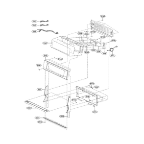 Controller Diagram and Parts List for LDG3017ST 00 LG Range
