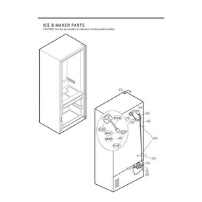 Section 3 Diagram and Parts List for LFX25961ST ASTCLGA LG Refrigerator