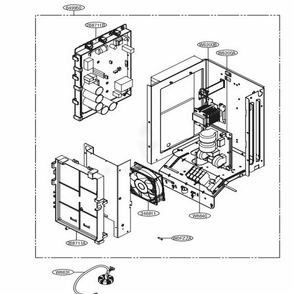 Control Box Diagram and Parts List for ARUN036GS2 EWGBLUS LG Air Conditioner