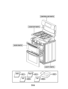 Diagram Diagram and Parts List for LDG3015ST 00 LG Range