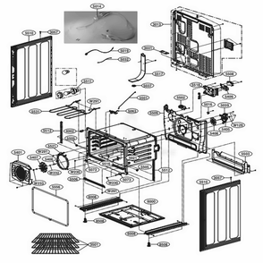 Part Location Diagram of 5230W1N001G LG FILTER,CHARCOAL
